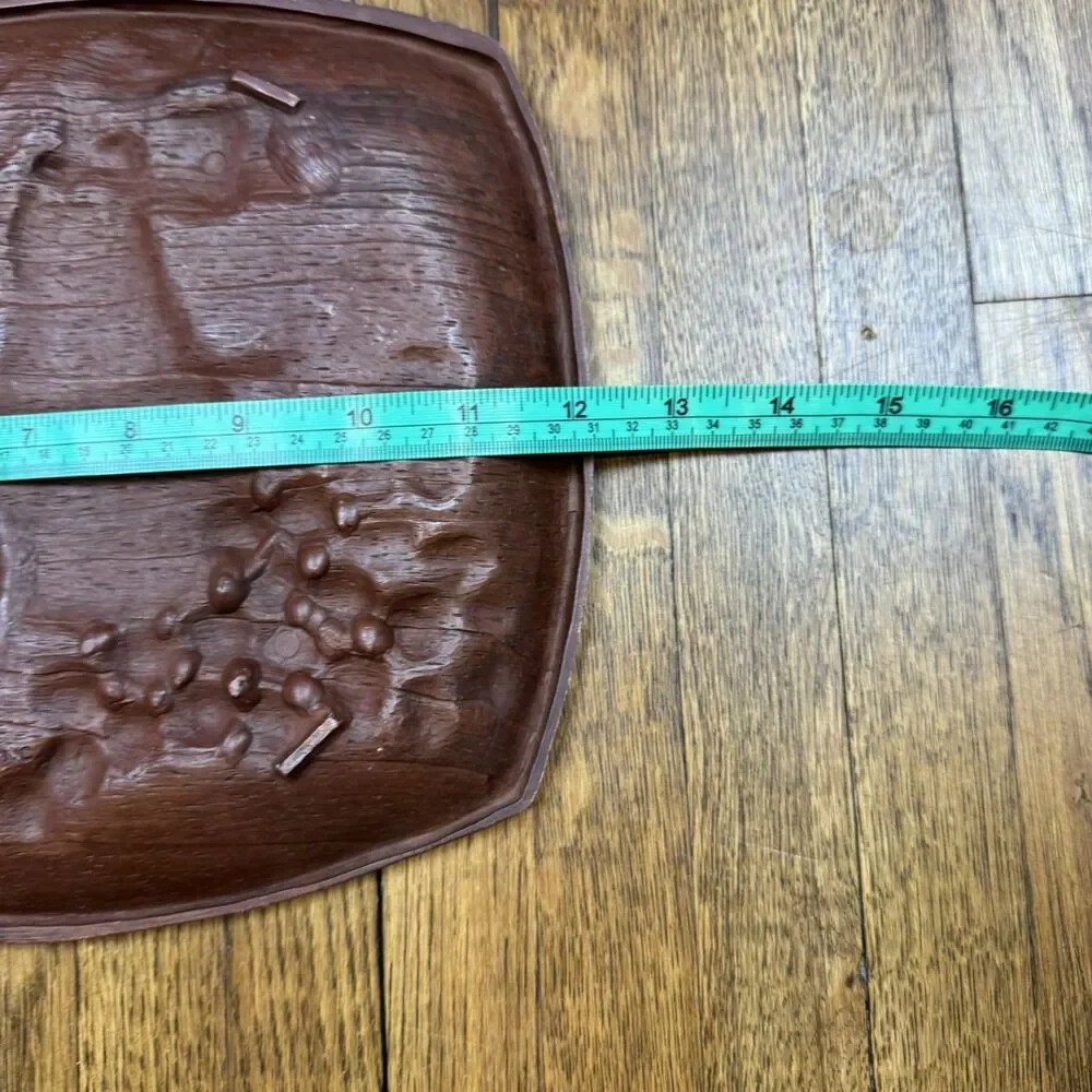 Vintage Multi Products, Inc Burwood Fruit Pattern Tray MCM Retro Made in USA